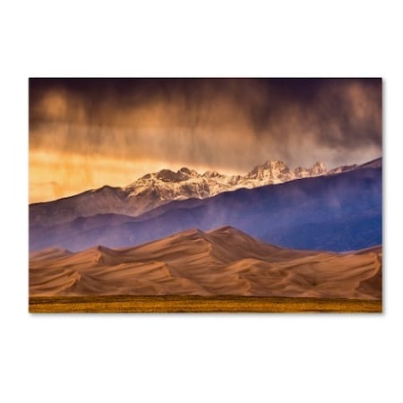 Dan Ballard 'Desert And Mountains' Canvas Art,16x24
